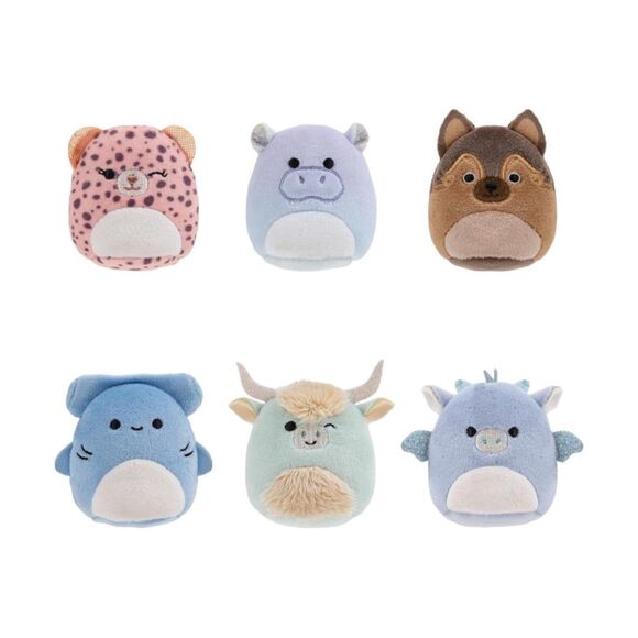 Squishmallows Squishville Varsity Squad Plush - Six 2” Squishmallows - Picture 2 of 3